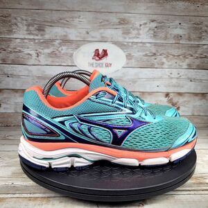 Mizuno Wave Inspire 13 Womens Size 9.5 Blue Orange Running Shoes